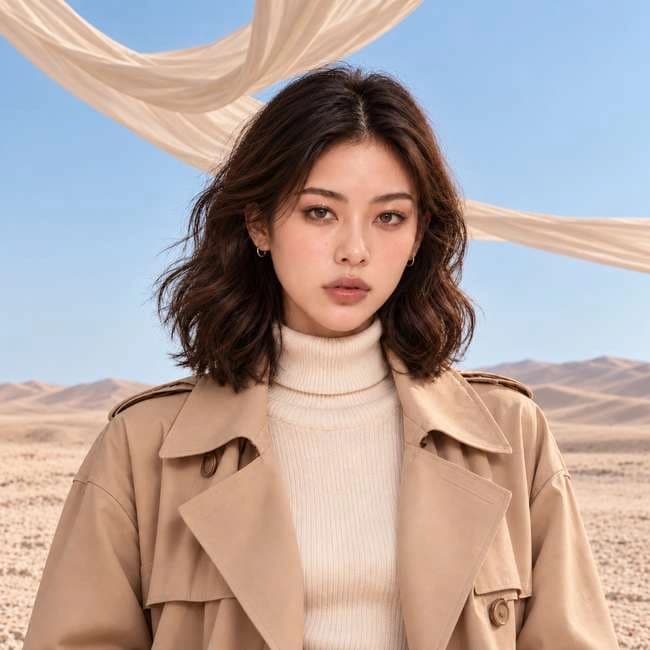 Fashion product reference portrait